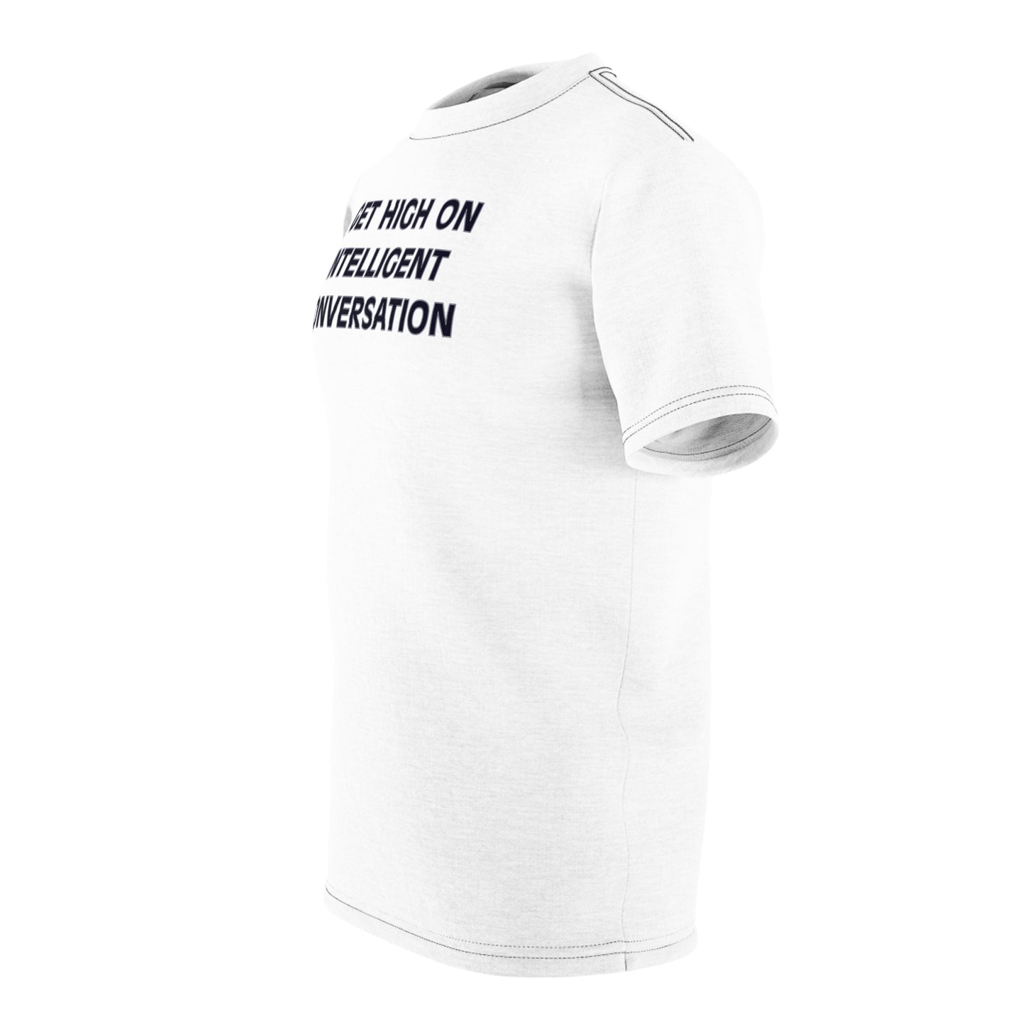 "Intelligent Conversation", Unisex T-shirt (White)
