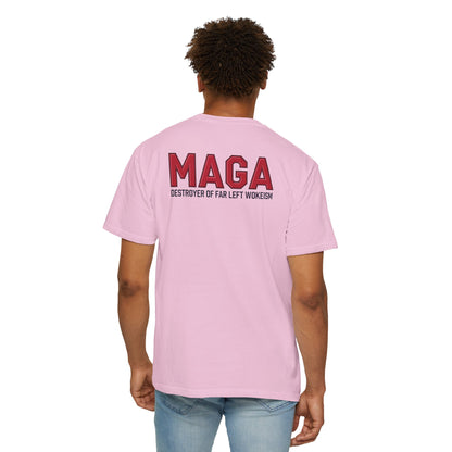 "MAGA - Destroyer of Far Left Wokeism", Unisex T-shirt