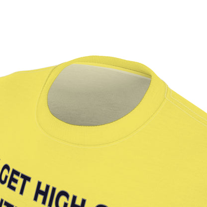 "Intelligent Conversation", Unisex T-shirt (Corn Yellow)