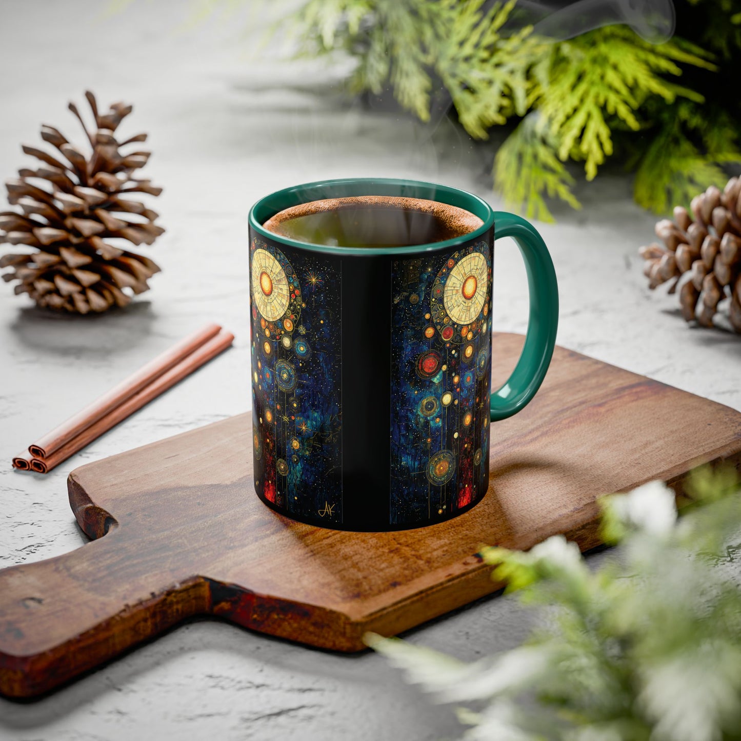 "Ancient Connection to God", Colorful Mugs (11oz, 15oz)