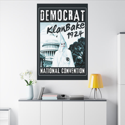 "Democrat KlanBake 1924", Matte Canvas Fine Art Print