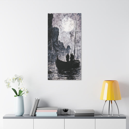 "World's Edge: Clans of the Farthest Shore", Stretched Classic Canvas Fine Art Print