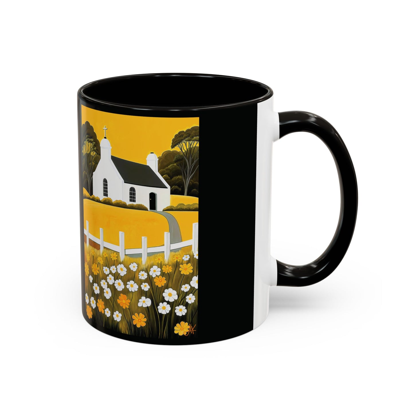 "Eaglais a’ Bhuidhe (Gaelic) - The Church of Golden Hope (English)", Colorful Mugs (11oz & 15oz)