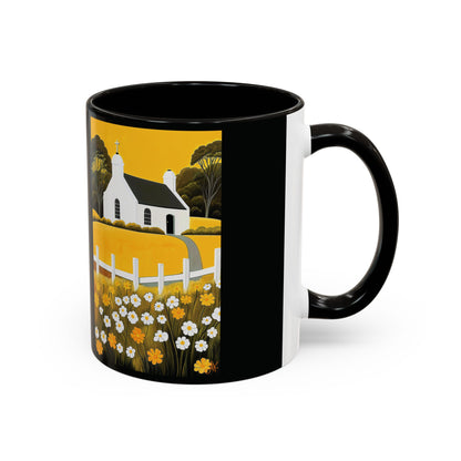 "Eaglais a’ Bhuidhe (Gaelic) - The Church of Golden Hope (English)", Colorful Mugs (11oz & 15oz)