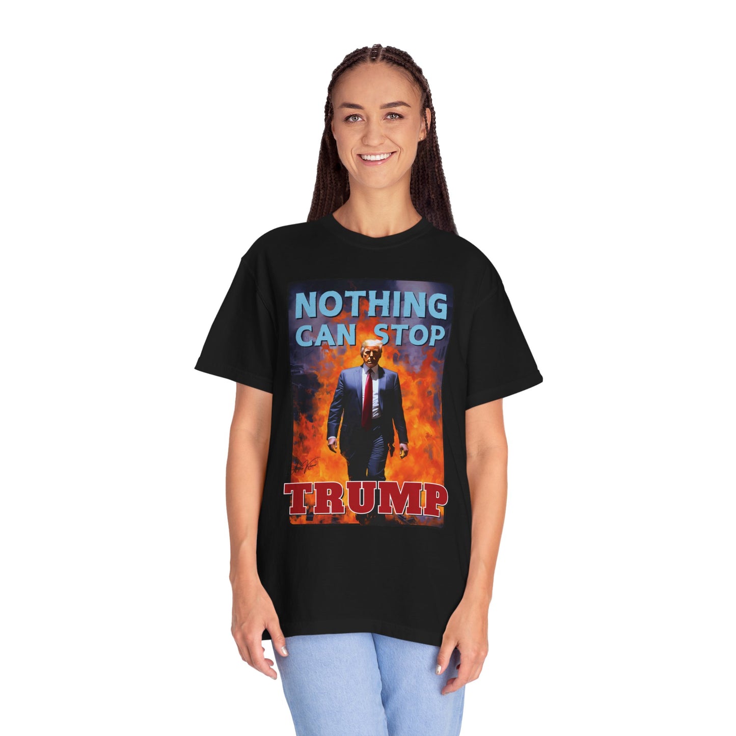 "Nothing Can Stop Trump", Unisex T-shirt (Dark Colors)
