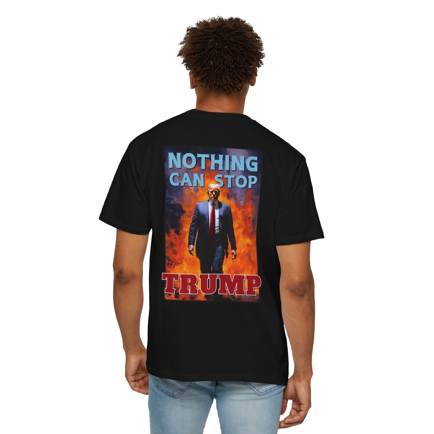 "Nothing Can Stop Trump", Unisex T-shirt (Dark Colors)