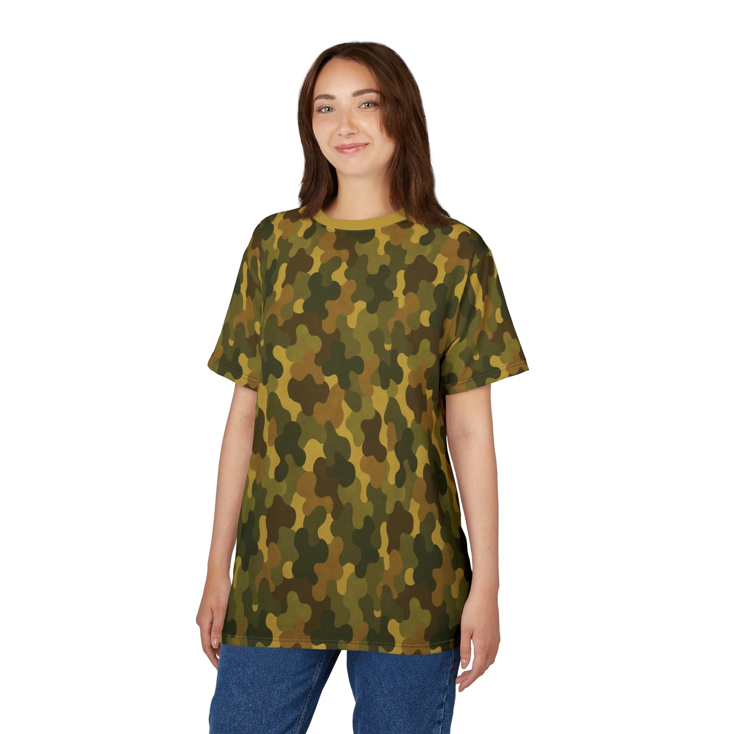 "SASR Day-Ops Camouflage", Unisex Tee (SASR Yellow Collar)