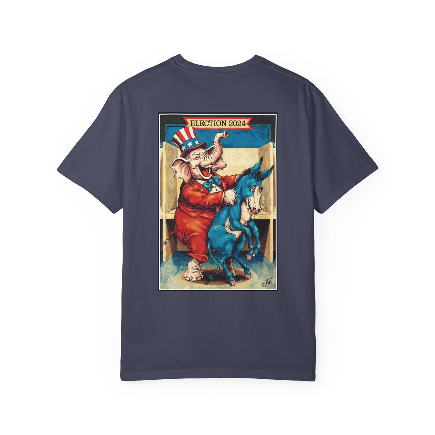 "MAGA Spanked the Donkeys 2024", Unisex T-shirt (Dark Colors)