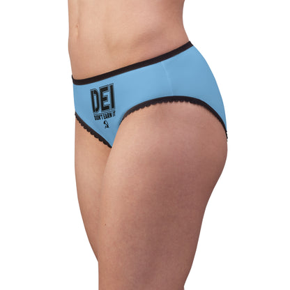 "DEI - Didn't Earn It" #14, Women's Briefs (Sky Blue)