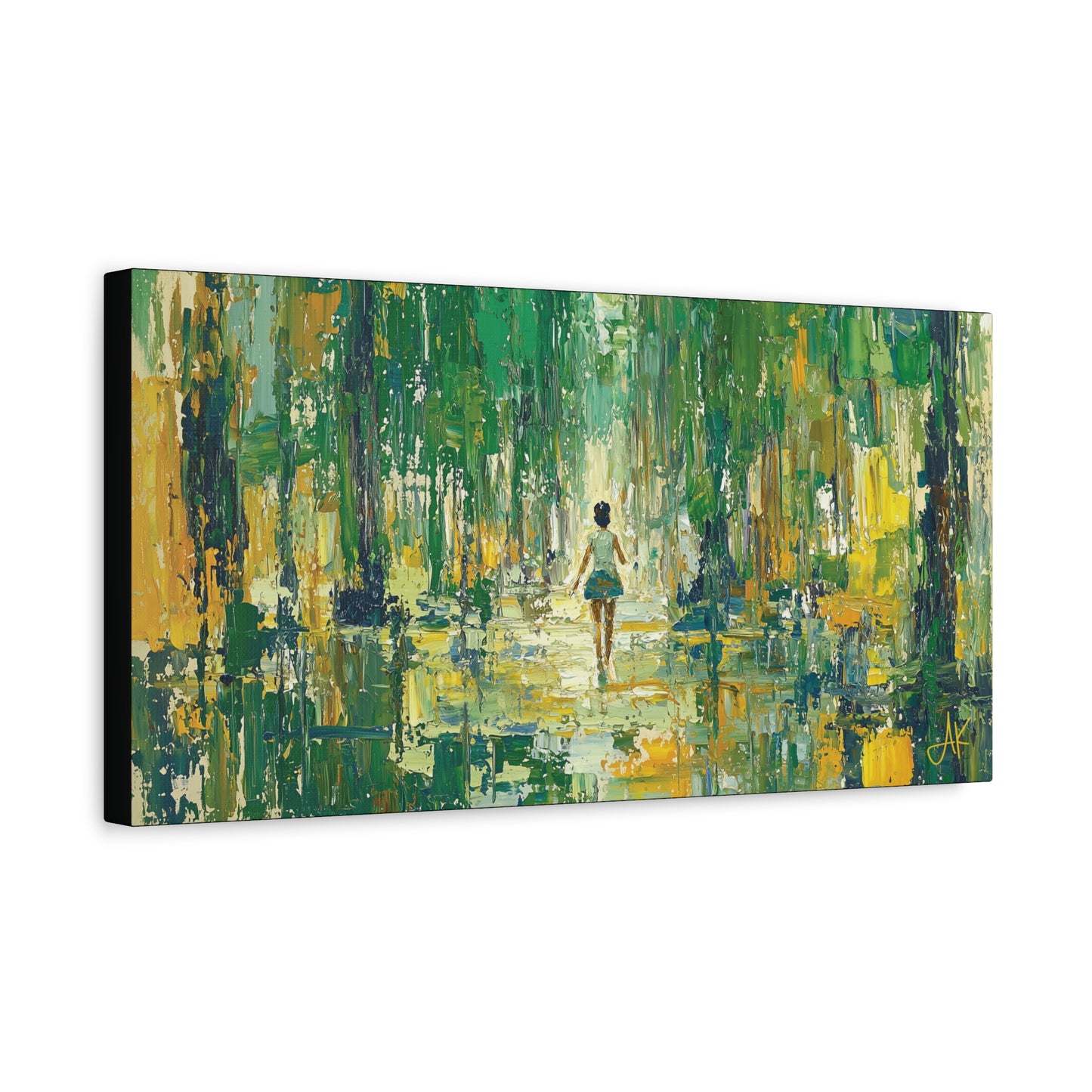 "Child of Green Rains", Fine Art Matte Canvas, Stretched, 1.25"