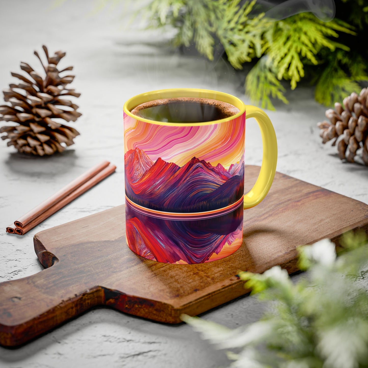 "For In Him All Things Were Created" Colossians 1:16 (NIV), Colorful Mugs (11oz & 15oz)