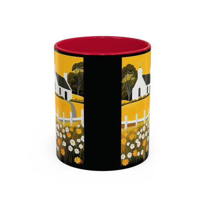 "Eaglais a’ Bhuidhe (Gaelic) - The Church of Golden Hope (English)", Colorful Mugs (11oz & 15oz)