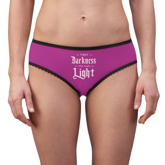 "First Darkness Then Comes Light" #02, Women's Briefs (Prairie Foxglove)