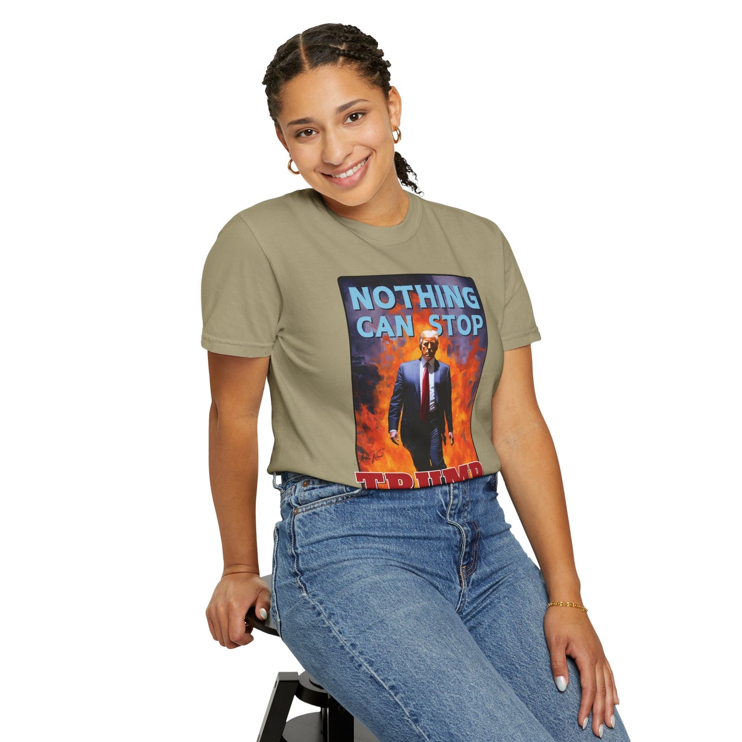 "Nothing Can Stop Trump", Unisex T-shirt (Light Colors)
