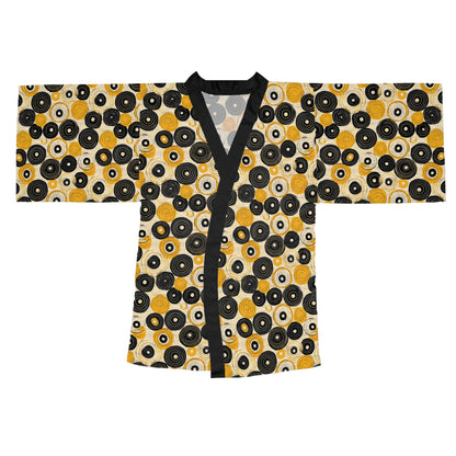 "Old 45's", Long Sleeve Kimono Robe