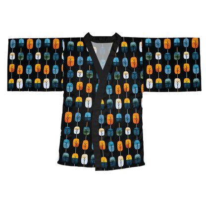 "Skyroot Grove", Long Sleeve Kimono Robe