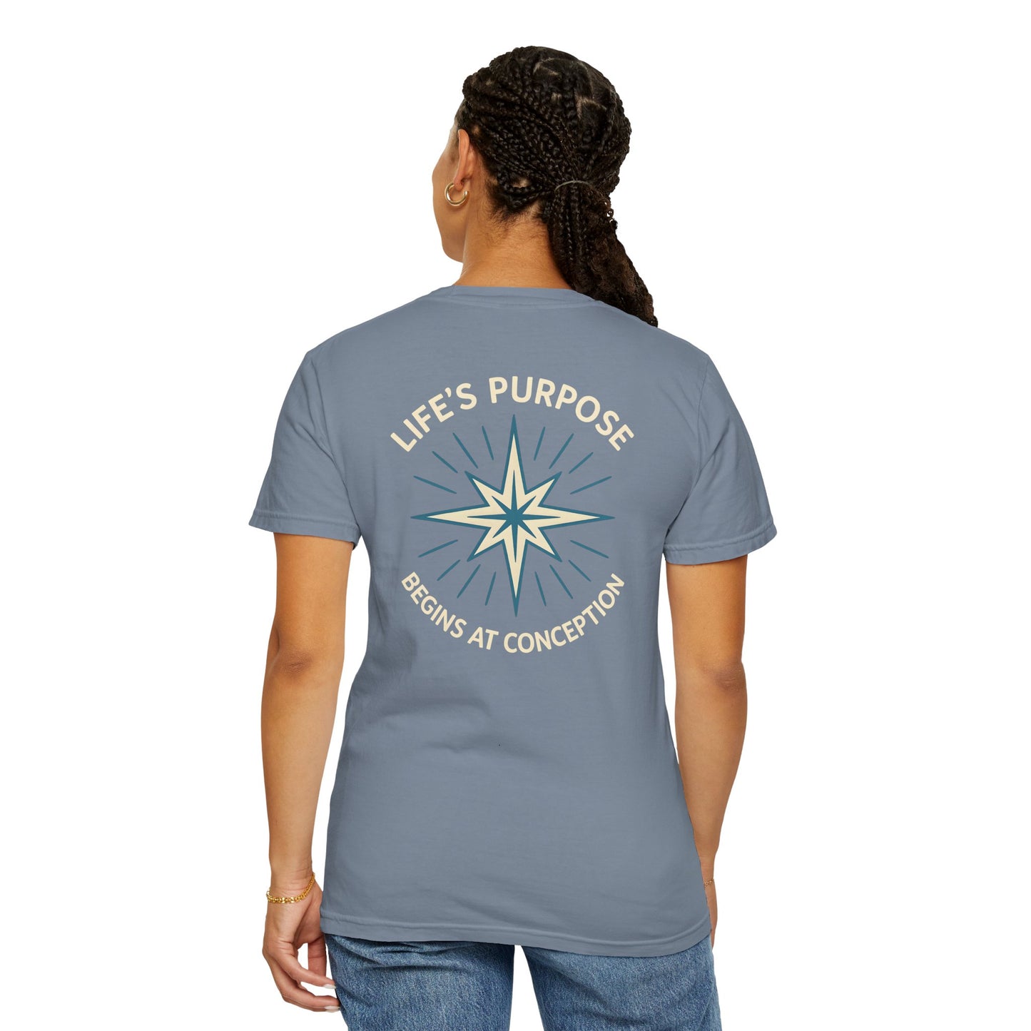 "Life's Purpose Begins at Conception #01", Unisex T-shirt