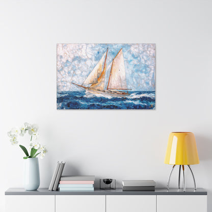 "Echoes of Ancestral Sea Lords", Stretched Classic Canvas Fine Art Print