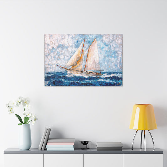 "Echoes of Ancestral Sea Lords", Stretched Classic Canvas Fine Art Print