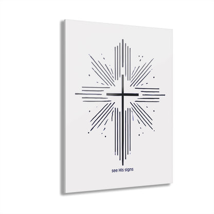 "See His Signs", Acrylic Wall Print (French Cleat Hanging) (Alabaster White)