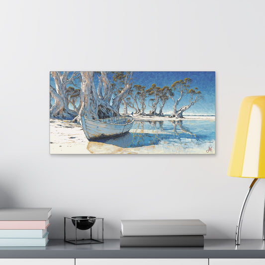 "Gaelic Hearts on Heavenly Shores", Stretched Classic Canvas Fine Art Print