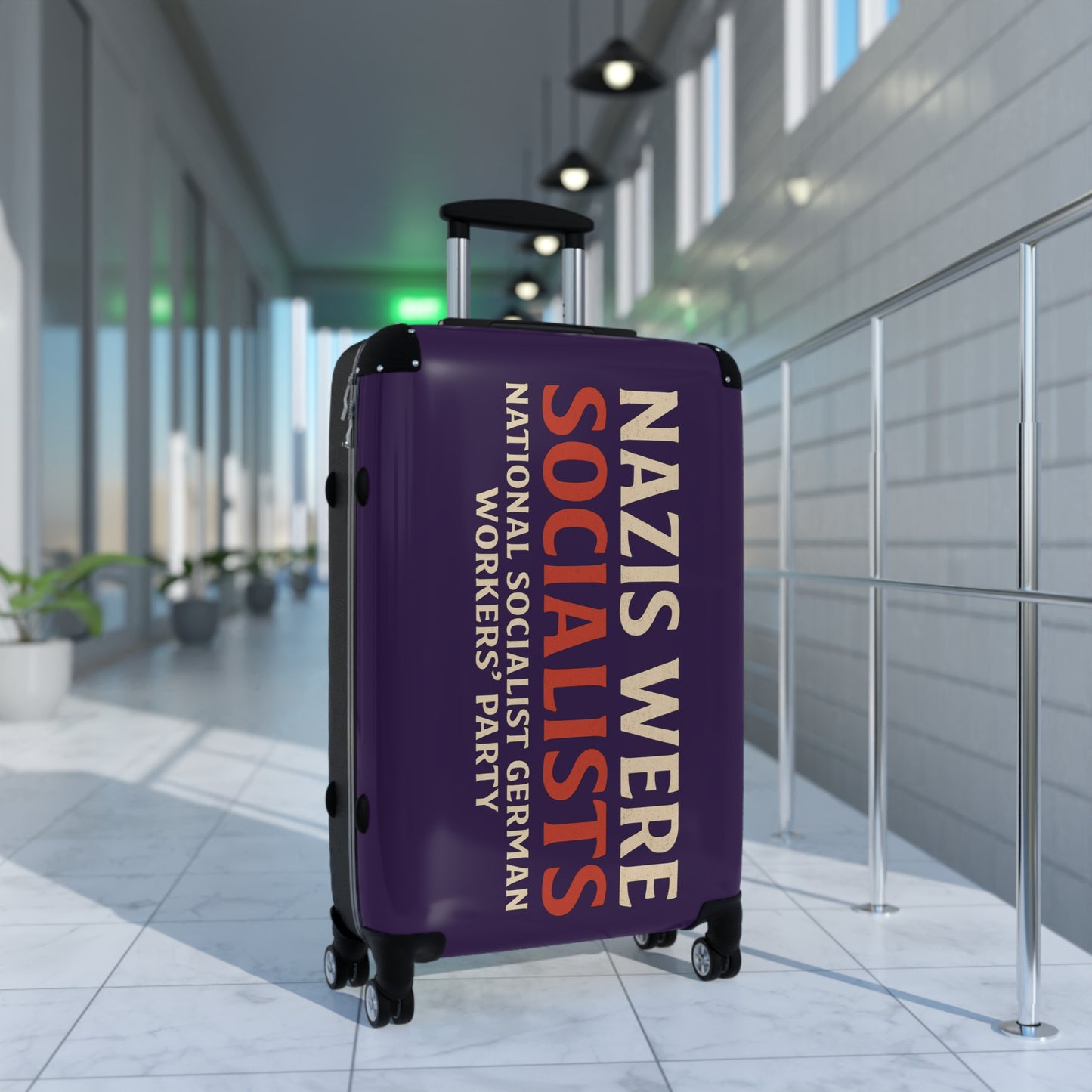 "Nazis were Socialists", Suitcase (Russian Violet)