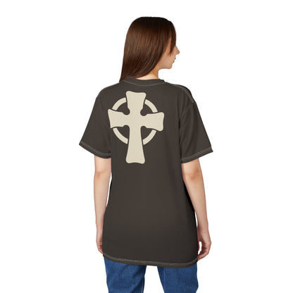 "Retro Jesus", Unisex T-shirt (Turkish Coffee)