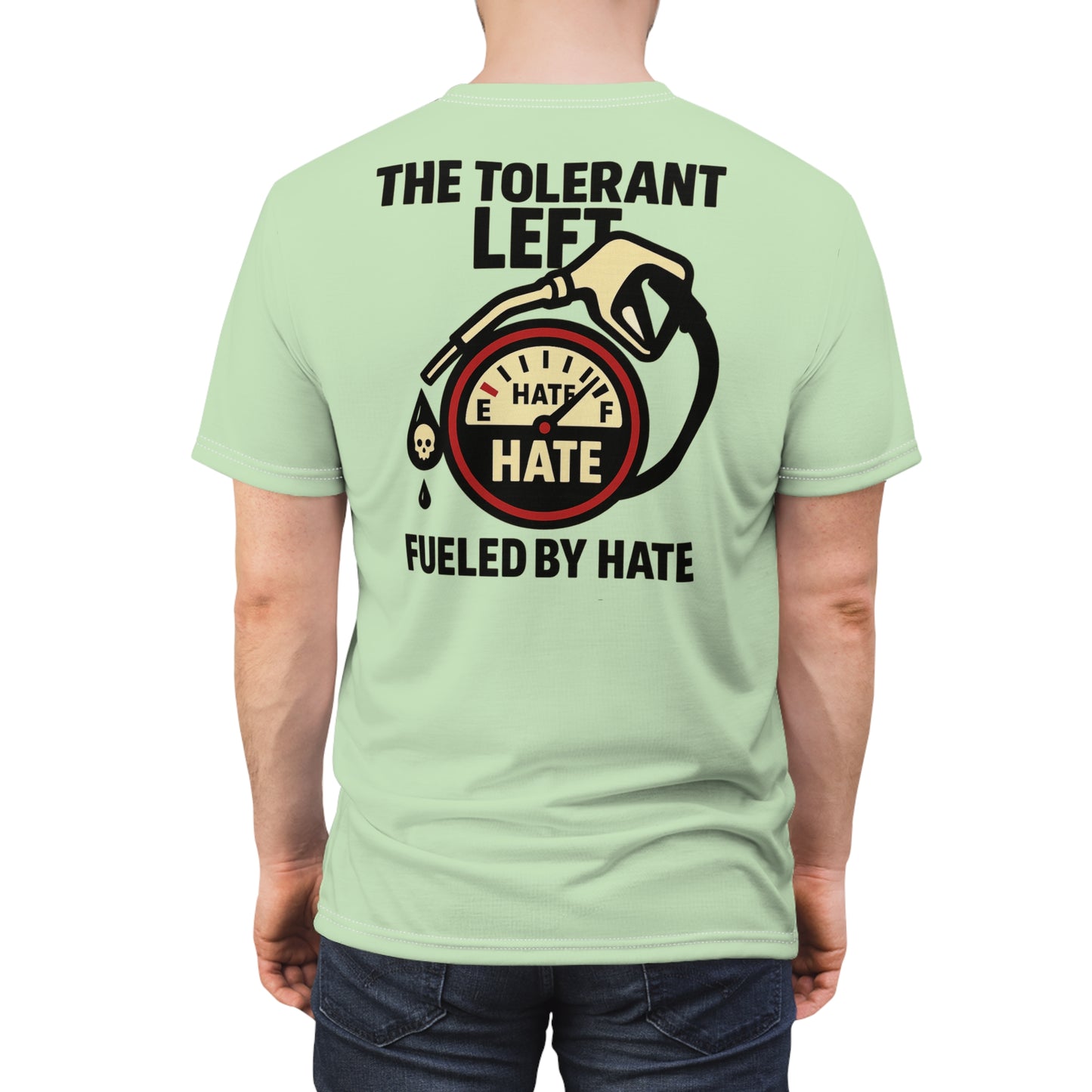 "The Tolerant Left", Unisex T-shirt (Soft Lime Green)
