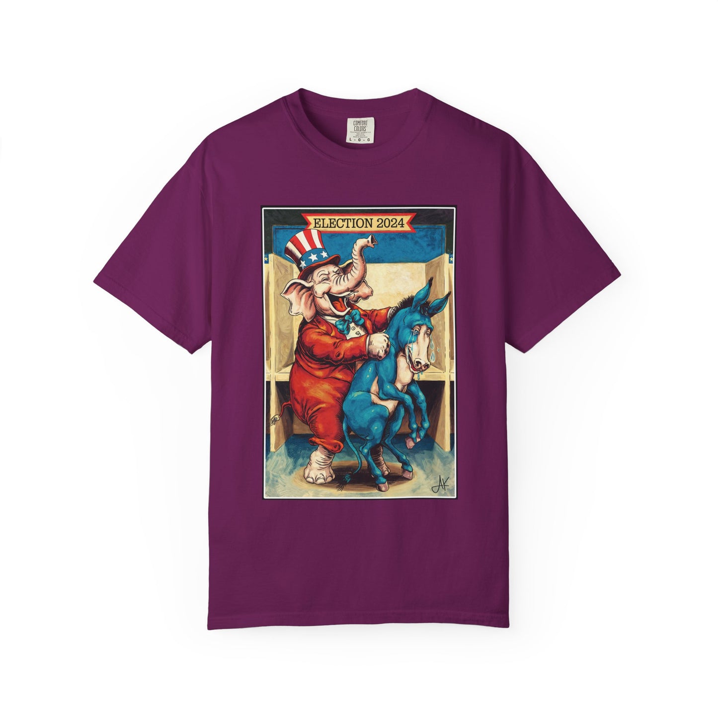 "MAGA Spanked the Donkeys 2024", Unisex T-shirt (Dark Colors)