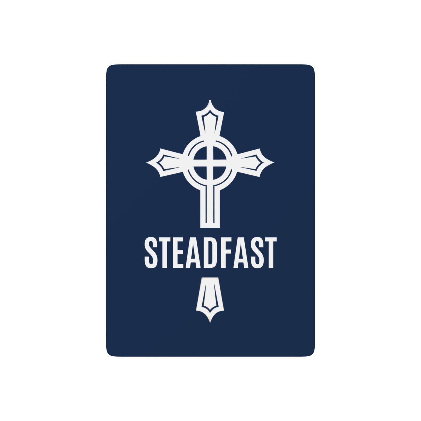 "Steadfast Cross", Christian Playing Cards (Cambridge Blue)