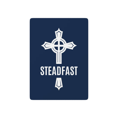 "Steadfast Cross", Christian Playing Cards (Cambridge Blue)