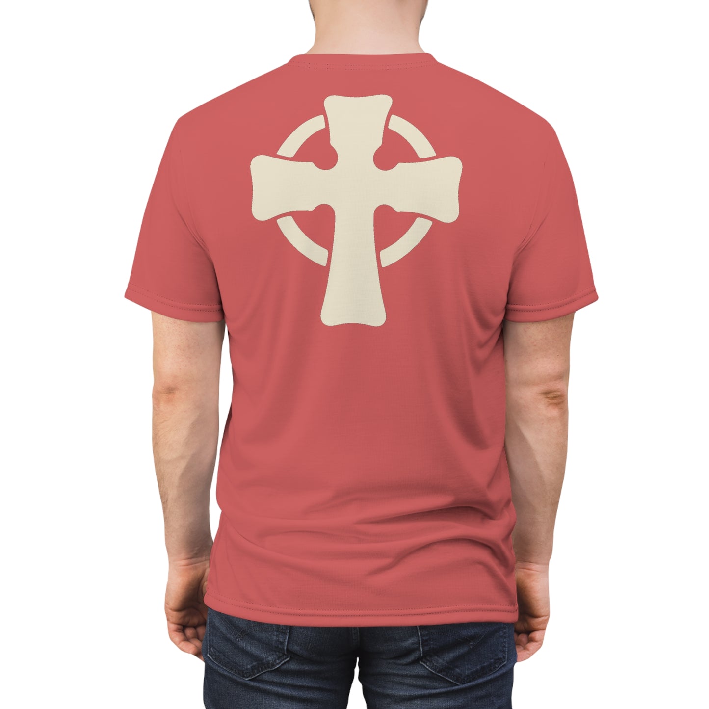 "Retro Jesus", Unisex T-shirt (Faded Cherry)