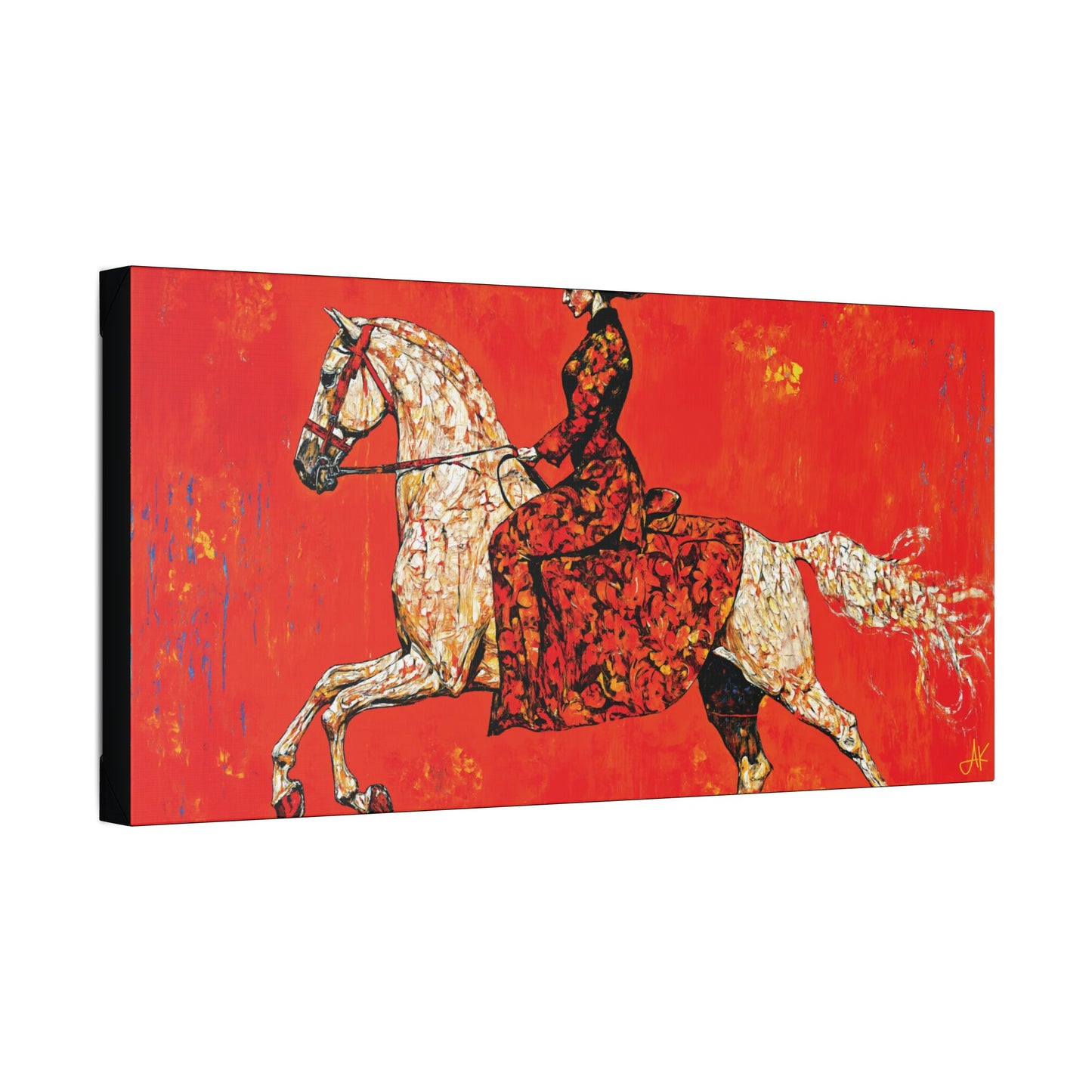 "Red Rider", Stretched Classic Canvas Fine Art Print