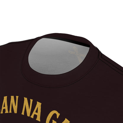"Clan na Gael - Irish American", Unisex T-shirt (Seal Brown)