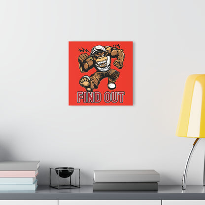 "Find Out", Acrylic Wall Prints (French Cleat Hanging) (Ferrari Red)