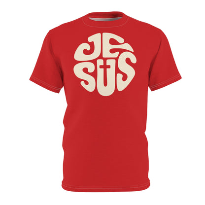 "Retro Jesus", Unisex T-shirt (Uist Red)