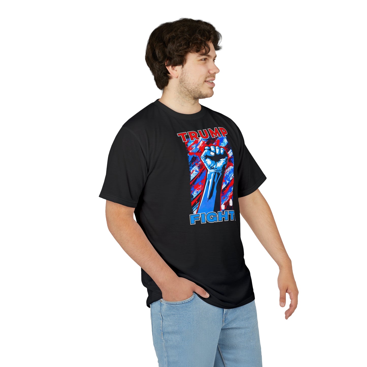 "TRUMP FIGHT!", Unisex T-shirt (Black)