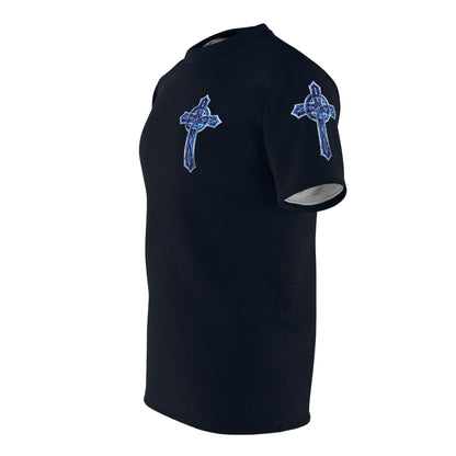 "Soldier of Christ", Unisex T-shirt (Blackstone Blue)
