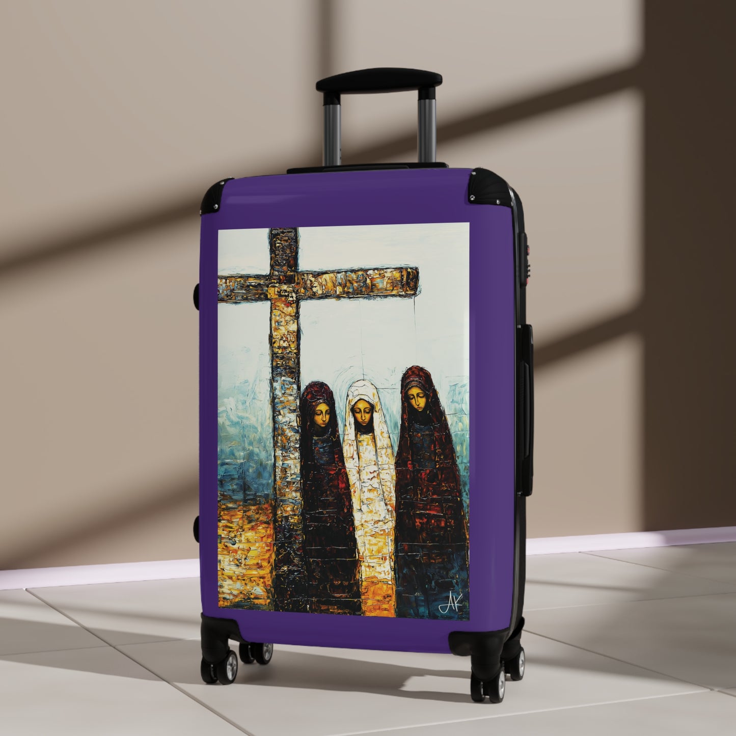 "At-the-Foot of the Cross - John 19:25", Suitcases (Purple)