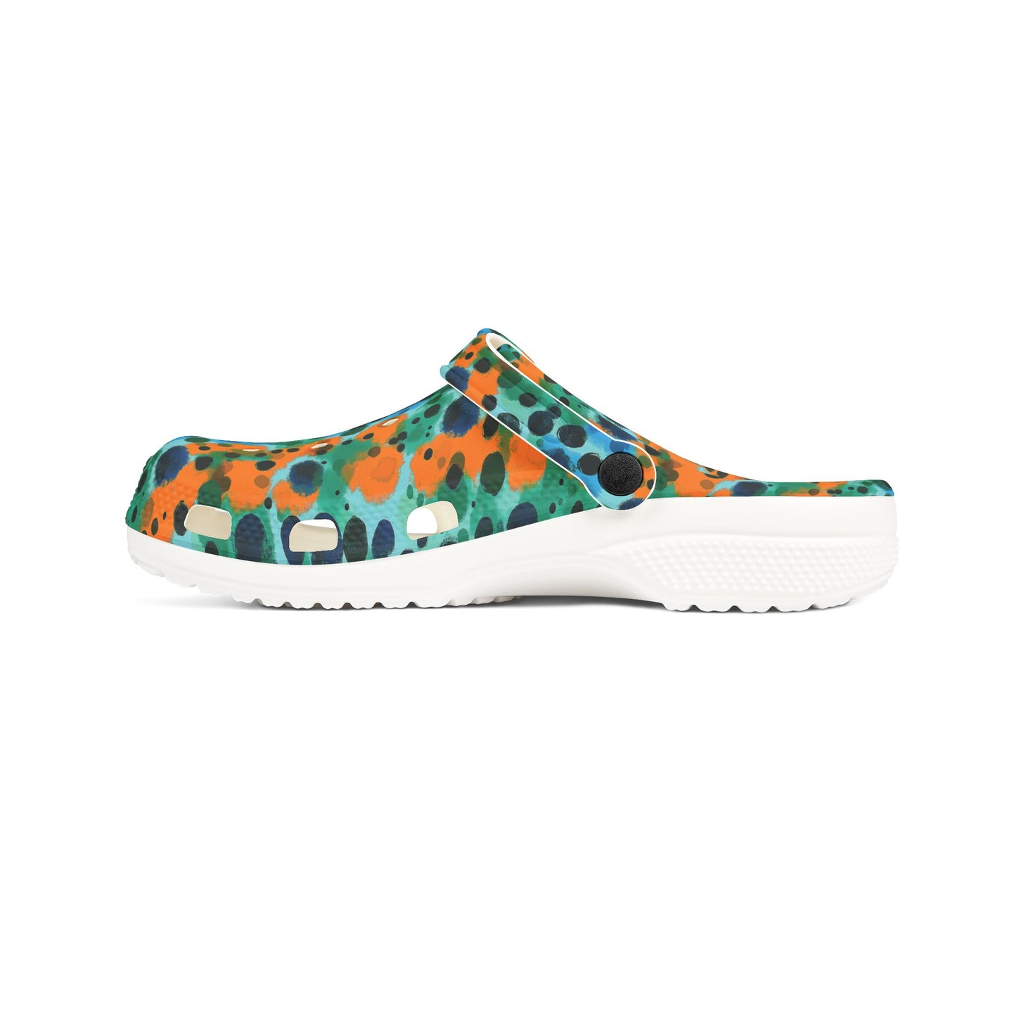 "Midnight Coral", Foam Rubber Clogs