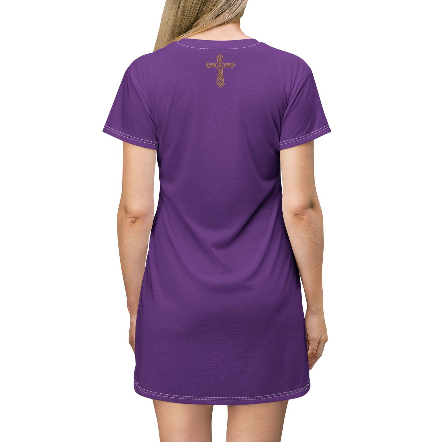 "Clan na Gael - Irish American", T-Shirt Dress (Vesper Violet)