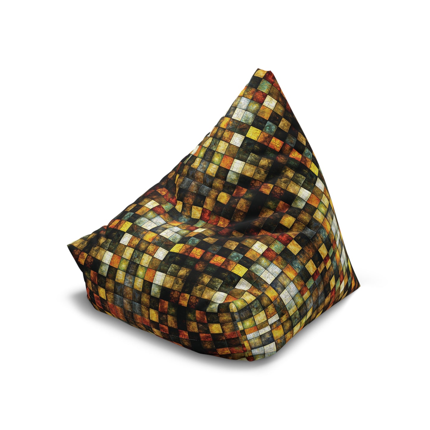 "Wood Block Pattern" #01, Bean Bag Chair Cover