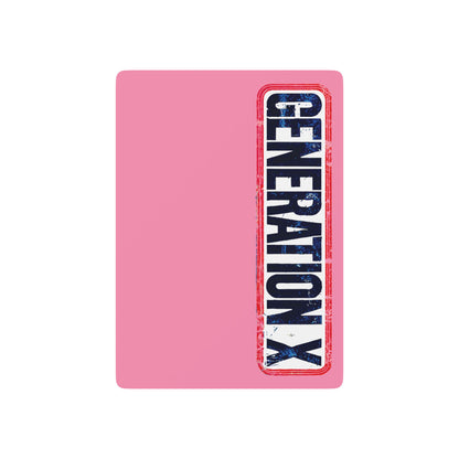 "Generation X", Retro Playing Cards (Carnation Pink)
