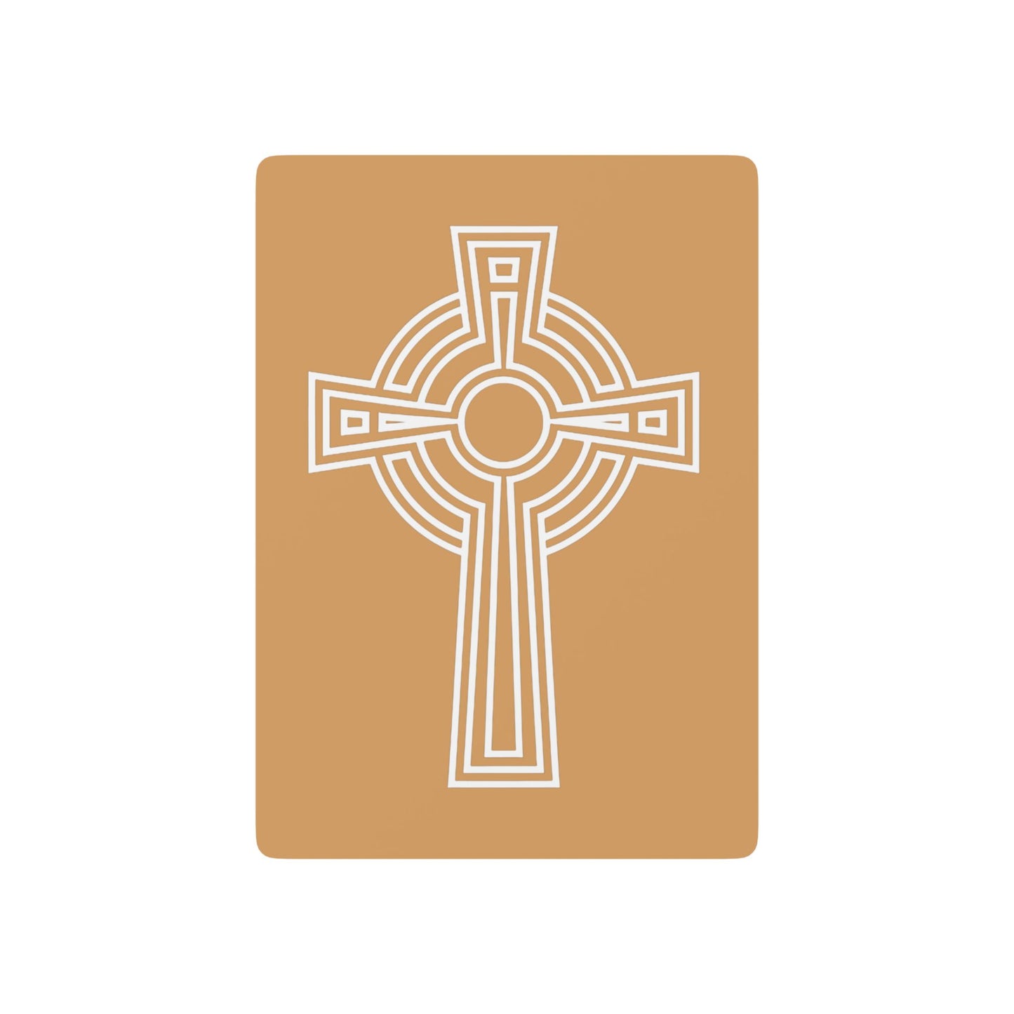 "A Simple High Cross", Christian Playing Cards (Camel Brown)