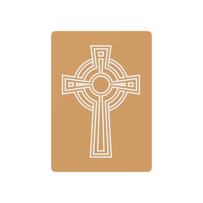 "A Simple High Cross", Christian Playing Cards (Camel Brown)