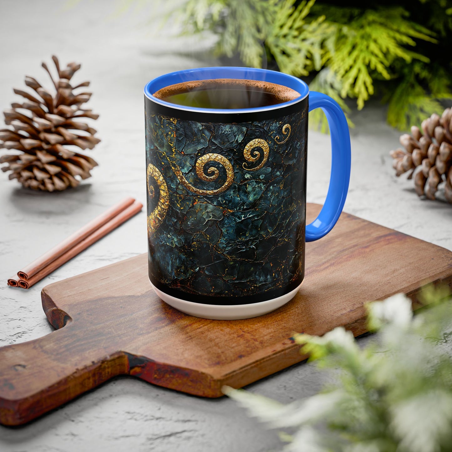 "From Stone to Savior's Light", Colorful Mugs (11oz, 15oz)