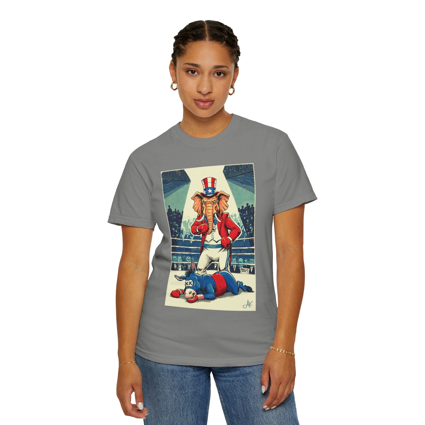 "Brutal Woke Knockout 2024", Unisex T-shirt (Light Colors)