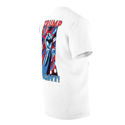 "TRUMP FIGHT!", Unisex White T-shirt