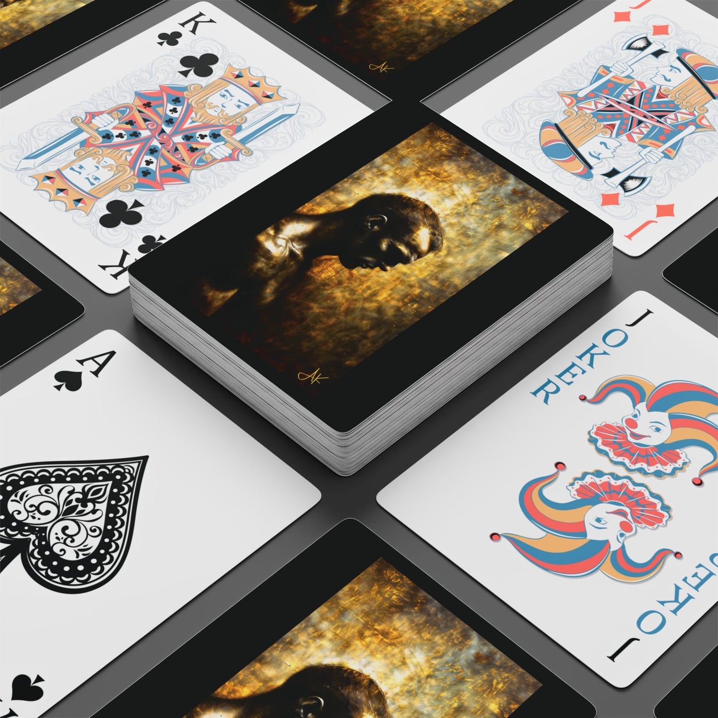 "Darkness Lifting", Fine Art Playing Cards (Void Black)