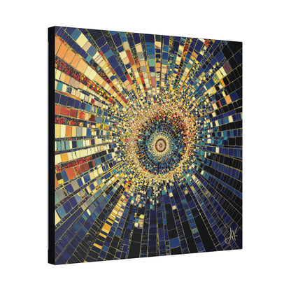 "Mosaic Burst", Stretched Classic Canvas Fine Art Print